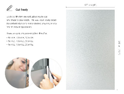 Samolepicí fólie na okna průsvitná