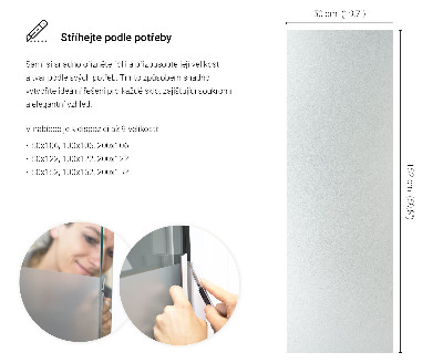 Samolepicí fólie na okna průsvitná