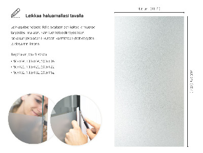 Samolepicí fólie na okna průsvitná