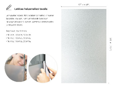 Samolepicí fólie na okna průsvitná