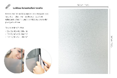 Samolepicí fólie na okna průsvitná