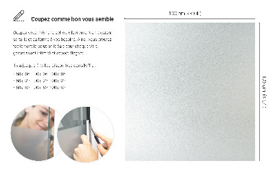 Samolepicí fólie na okna průsvitná