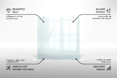 Kuchyňský panel transparentní