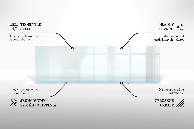 Kuchyňský panel transparentní