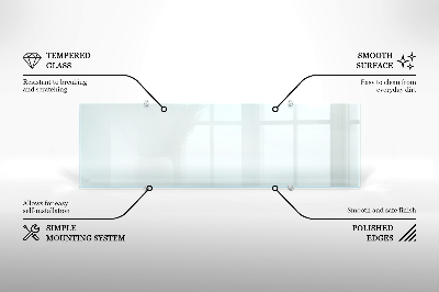 Kuchyňský panel transparentní