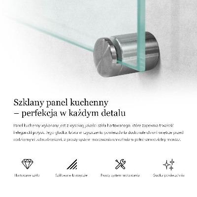 Kuchyňský panel transparentní