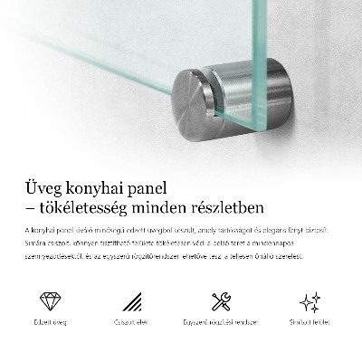 Kuchyňský panel transparentní