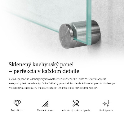 Kuchyňský panel transparentní