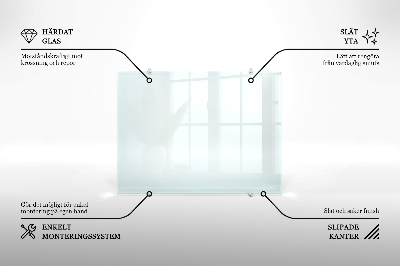 Kuchyňský panel transparentní