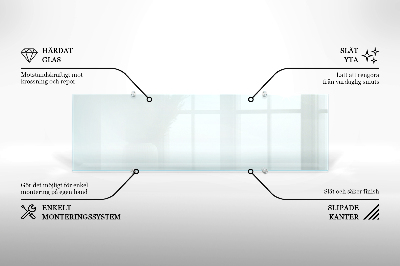 Kuchyňský panel transparentní