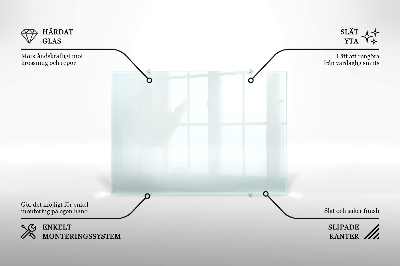 Kuchyňský panel transparentní