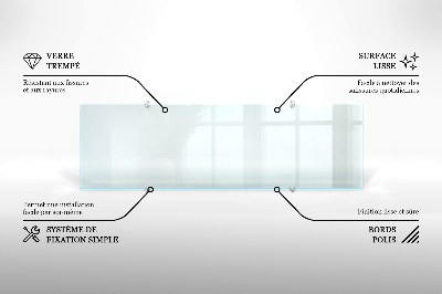 Kuchyňský panel transparentní