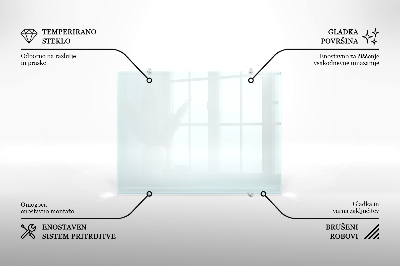 Kuchyňský panel transparentní