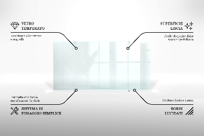 Kuchyňský panel transparentní