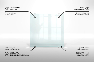 Kuchyňský panel transparentní