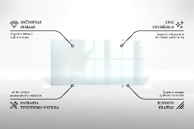 Kuchyňský panel transparentní