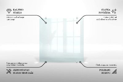 Kuchyňský panel transparentní