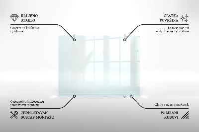 Kuchyňský panel transparentní