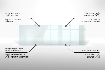 Kuchyňský panel transparentní
