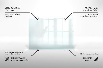 Kuchyňský panel transparentní