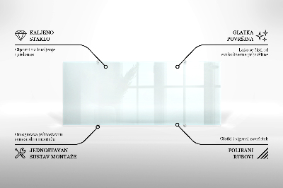 Kuchyňský panel transparentní