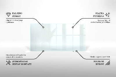 Kuchyňský panel transparentní