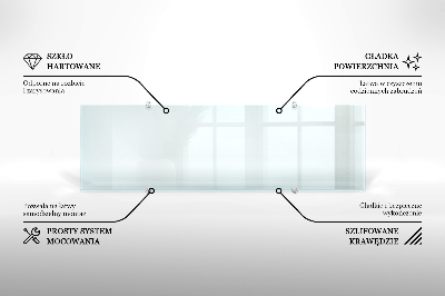 Kuchyňský panel transparentní