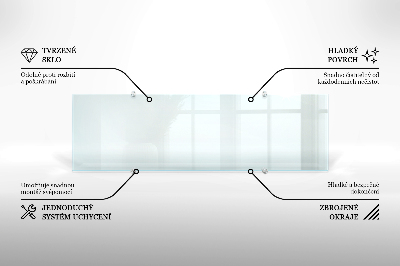 Kuchyňský panel transparentní
