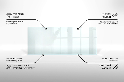 Kuchyňský panel transparentní