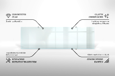 Kuchyňský panel transparentní