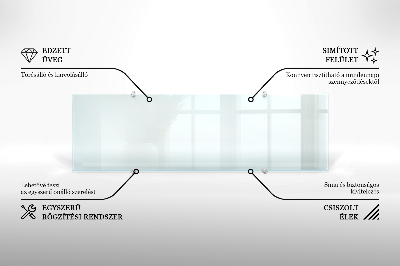 Kuchyňský panel transparentní