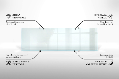 Kuchyňský panel transparentní
