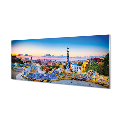 Skleněný panel Španělsko Panorama města