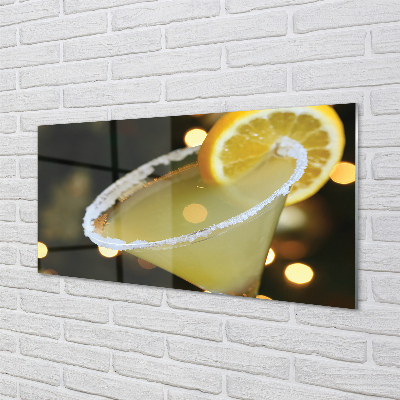 Skleněný panel koktejl citrón