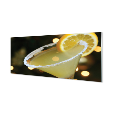 Skleněný panel koktejl citrón