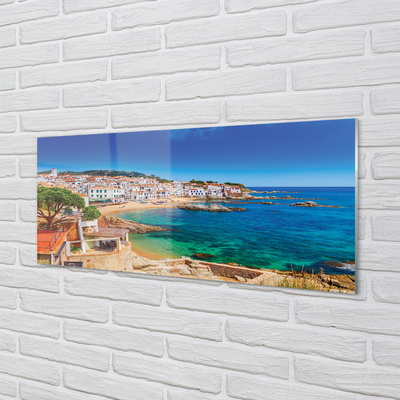 Skleněný panel Španělsko coast beach city