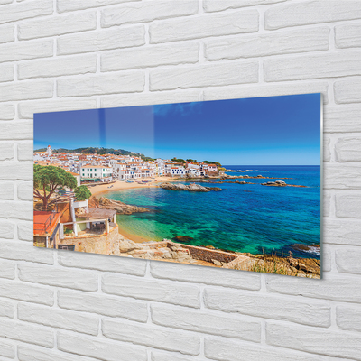 Skleněný panel Španělsko coast beach city