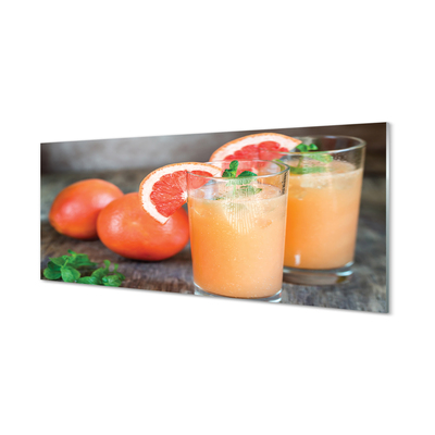 Skleněný panel grapefruit koktejl