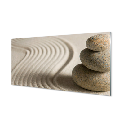 Skleněný panel kamenná stavba písek
