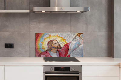 Skleněný panel mozaika Jesus