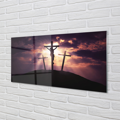 Skleněný panel Jesus cross
