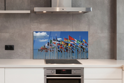 Skleněný panel různé vlajky