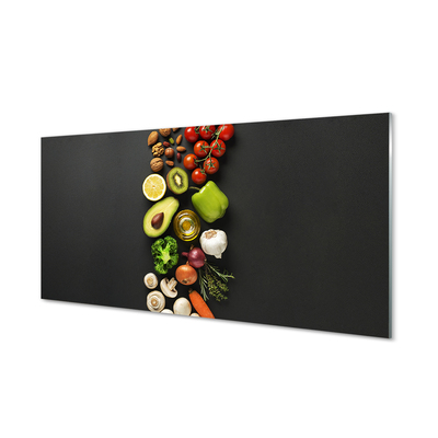 Skleněný panel Citrón avokádo mrkev