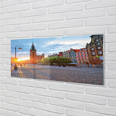 Skleněný panel Gdańsk Staré město východ