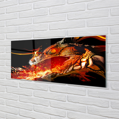 Skleněný panel Ohnivého draka