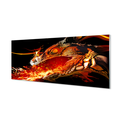 Skleněný panel Ohnivého draka