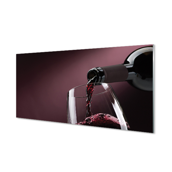 Skleněný panel Maroon bílé víno