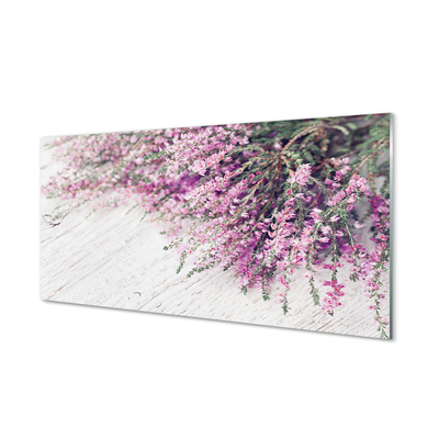 Skleněný panel květiny desky