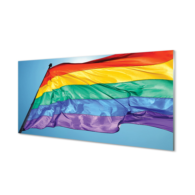 Skleněný panel barevné vlajky