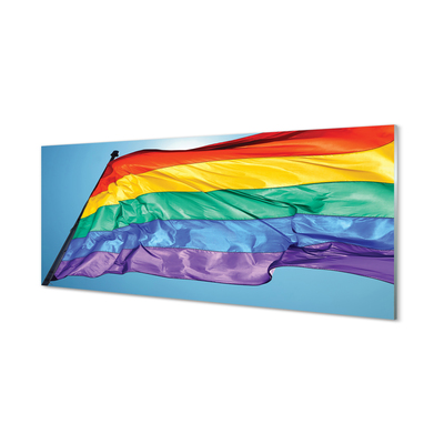 Skleněný panel barevné vlajky